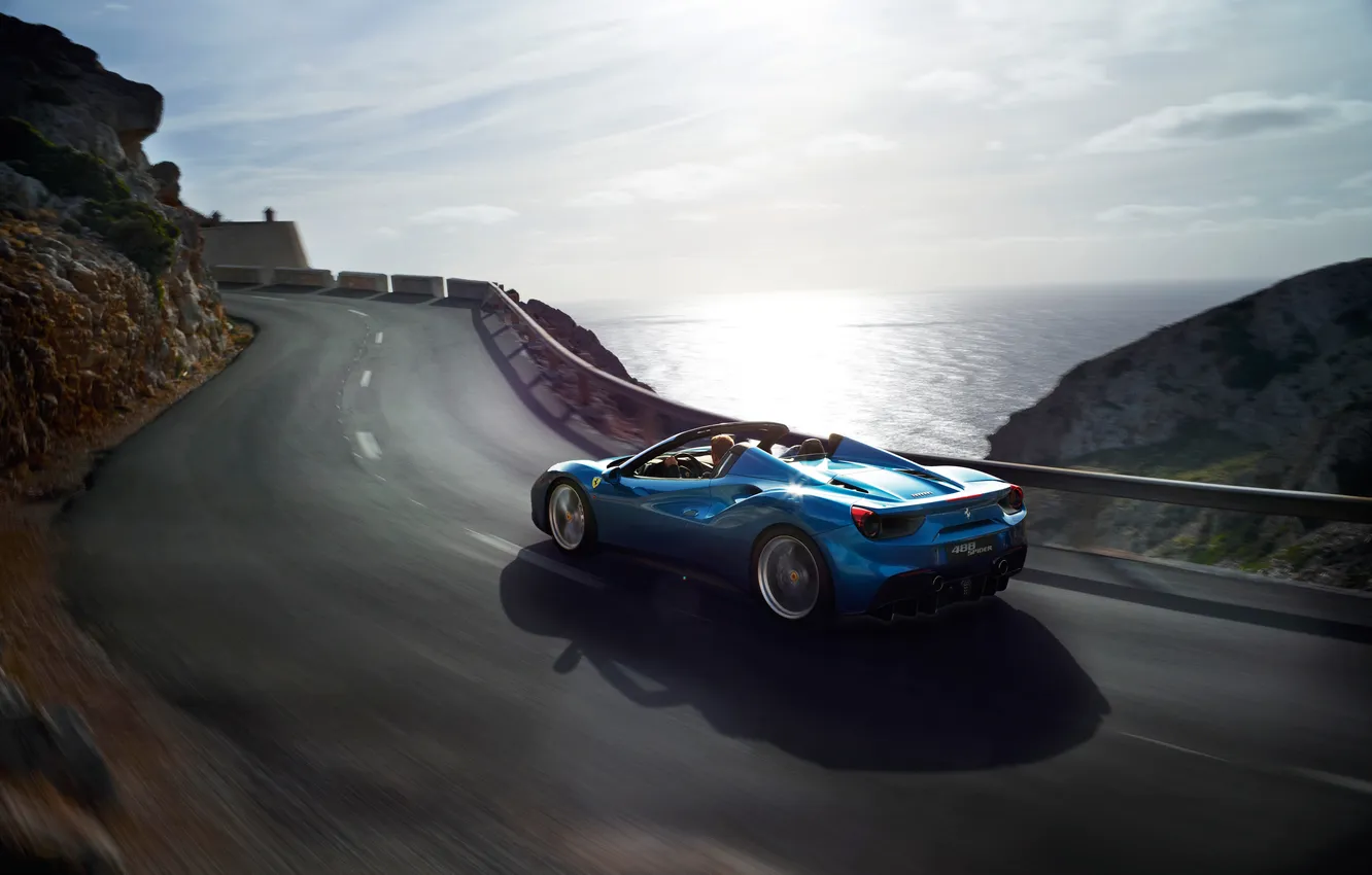 Photo wallpaper Ferrari, 488, Ferrari 488 Spider