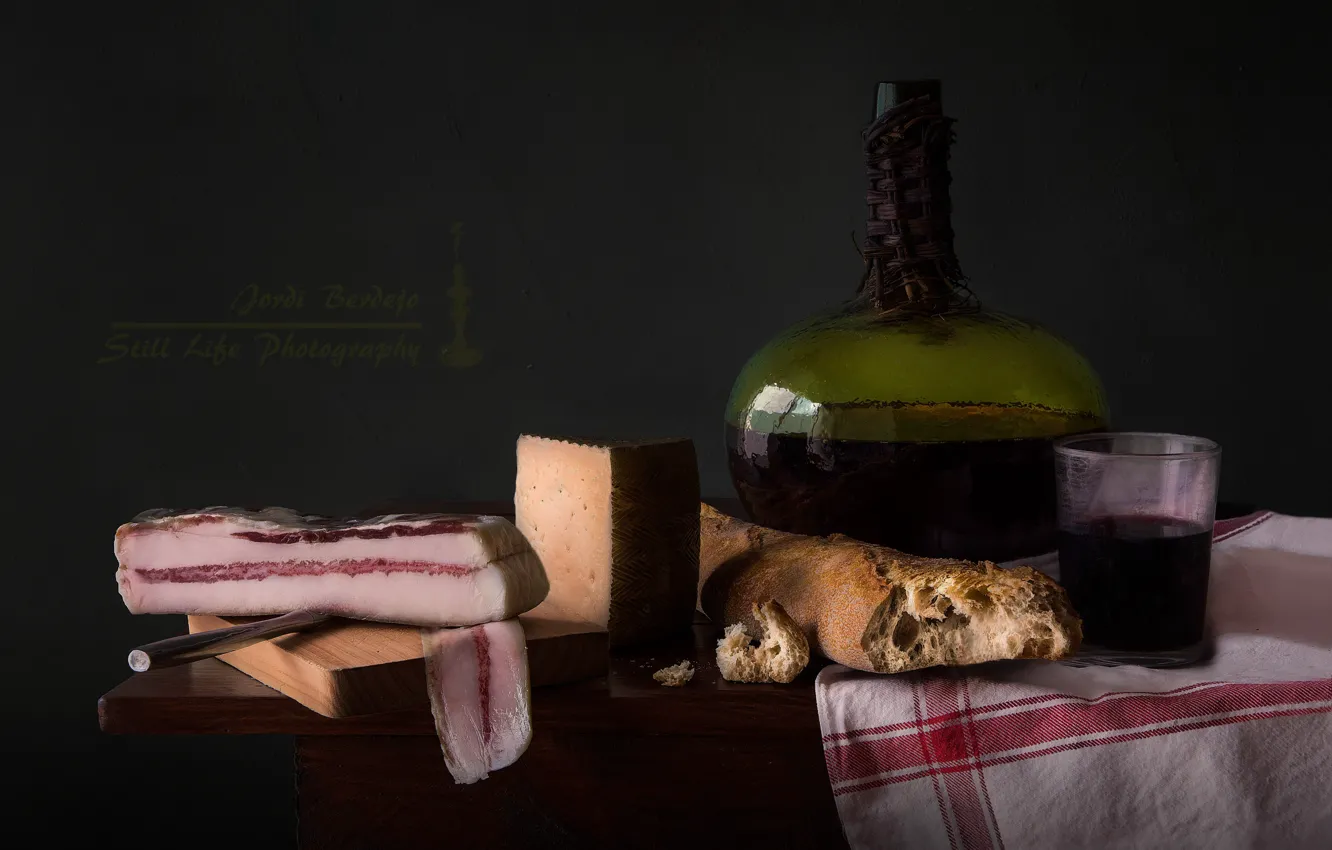 Photo wallpaper bread, dishes, still life, fat