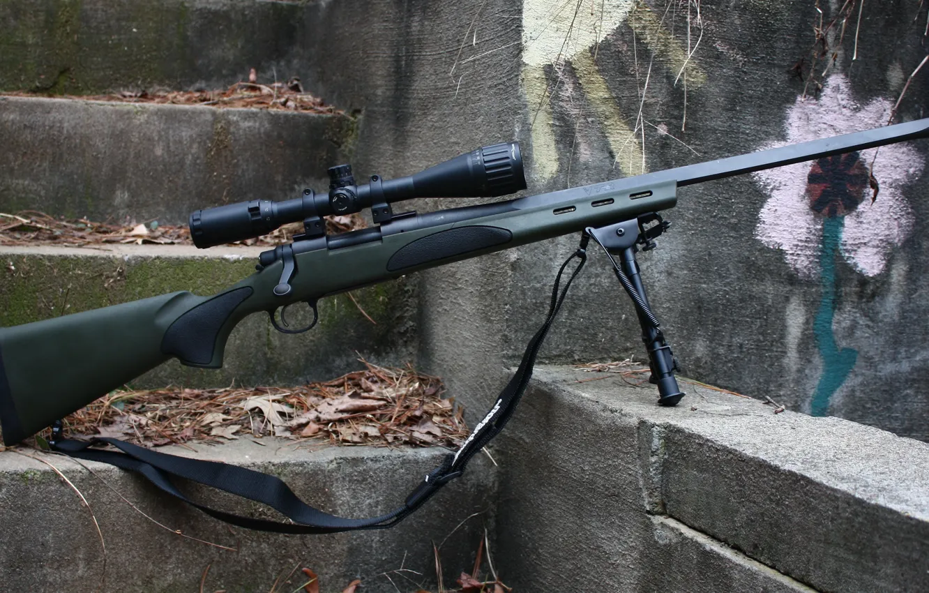 Photo wallpaper Remington 700 VTR, sniper carbine, sniper rifle