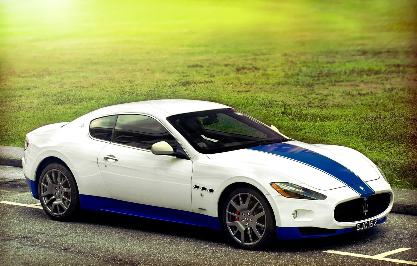 Photo wallpaper lawn, coupe, Maserati, maserati granturismo
