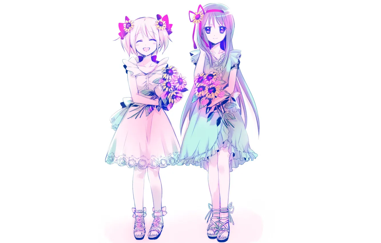 Photo wallpaper girl, mahou shoujo madoka magica, Girl Madoka