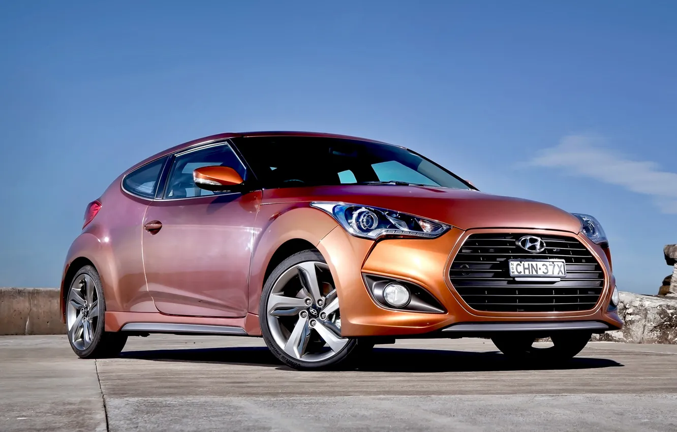 Photo wallpaper machine, car, Hyundai, Hyundai, Turbo, Veloster, Veloster HD