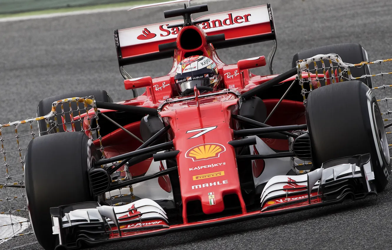 Photo wallpaper race, Ferrari, Kimi Raikkonen