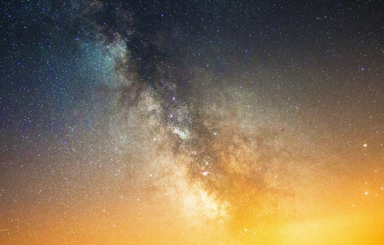 Photo wallpaper space, stars, the milky way
