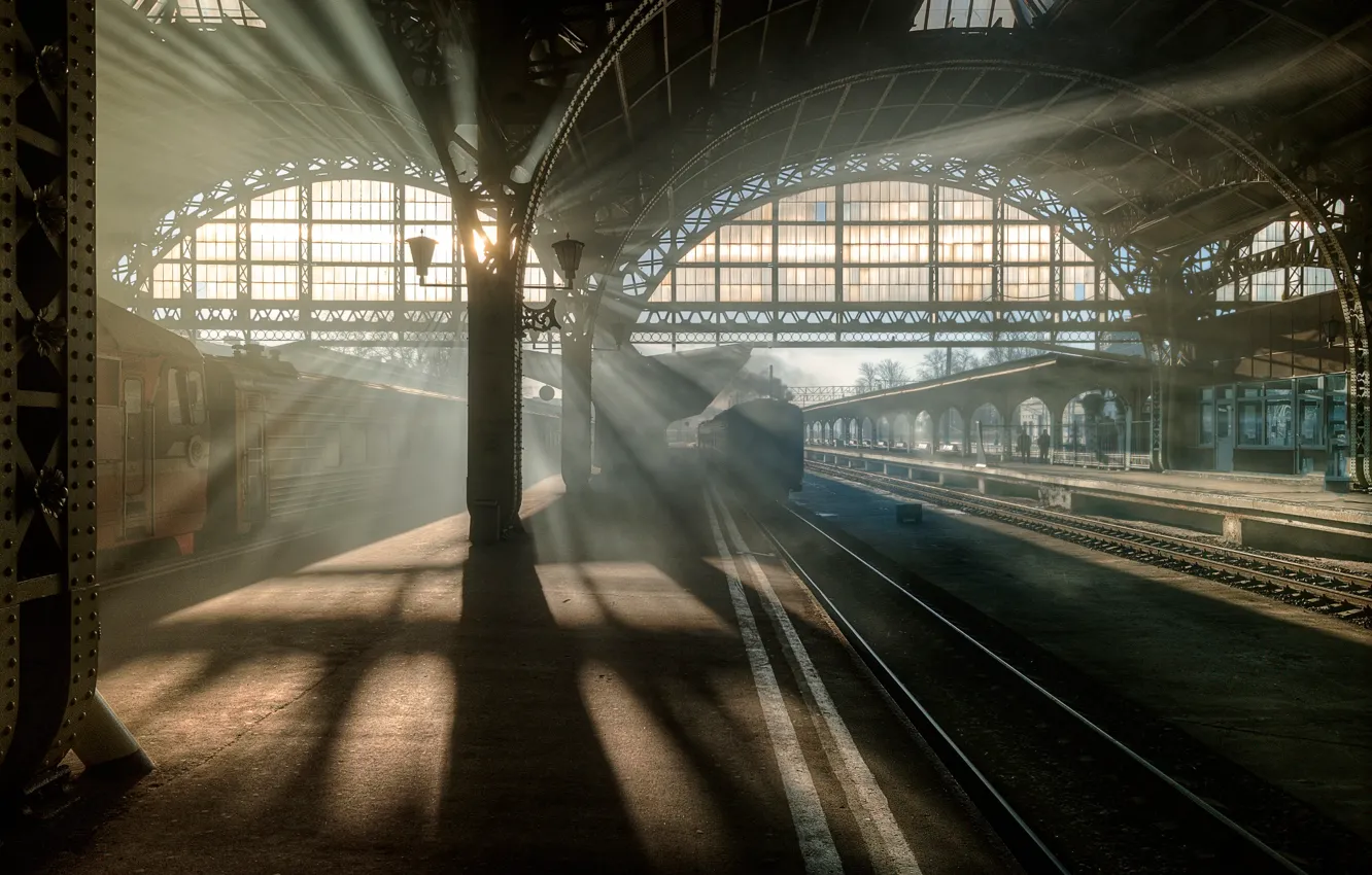 Photo wallpaper light, Saint Petersburg, Vitebsky railway station