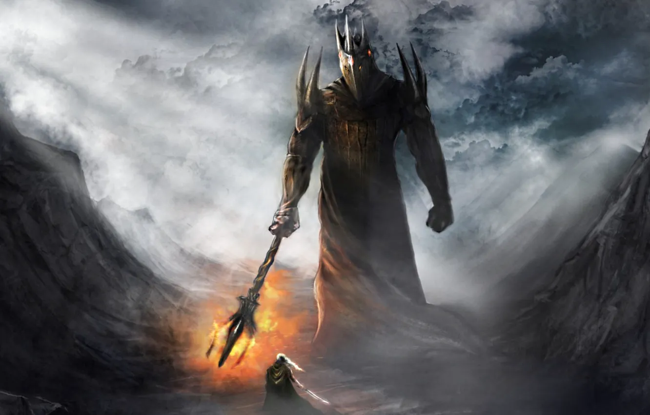 Photo wallpaper The lord of the rings, morgoth, tolkien, lotr