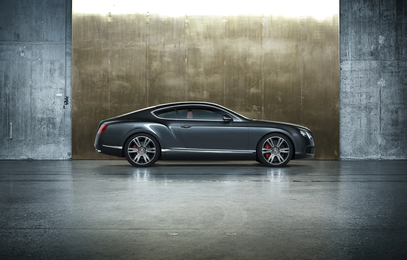 Photo wallpaper car, machine, track, 2012 Bentley Continental GT V8, 2156x1612