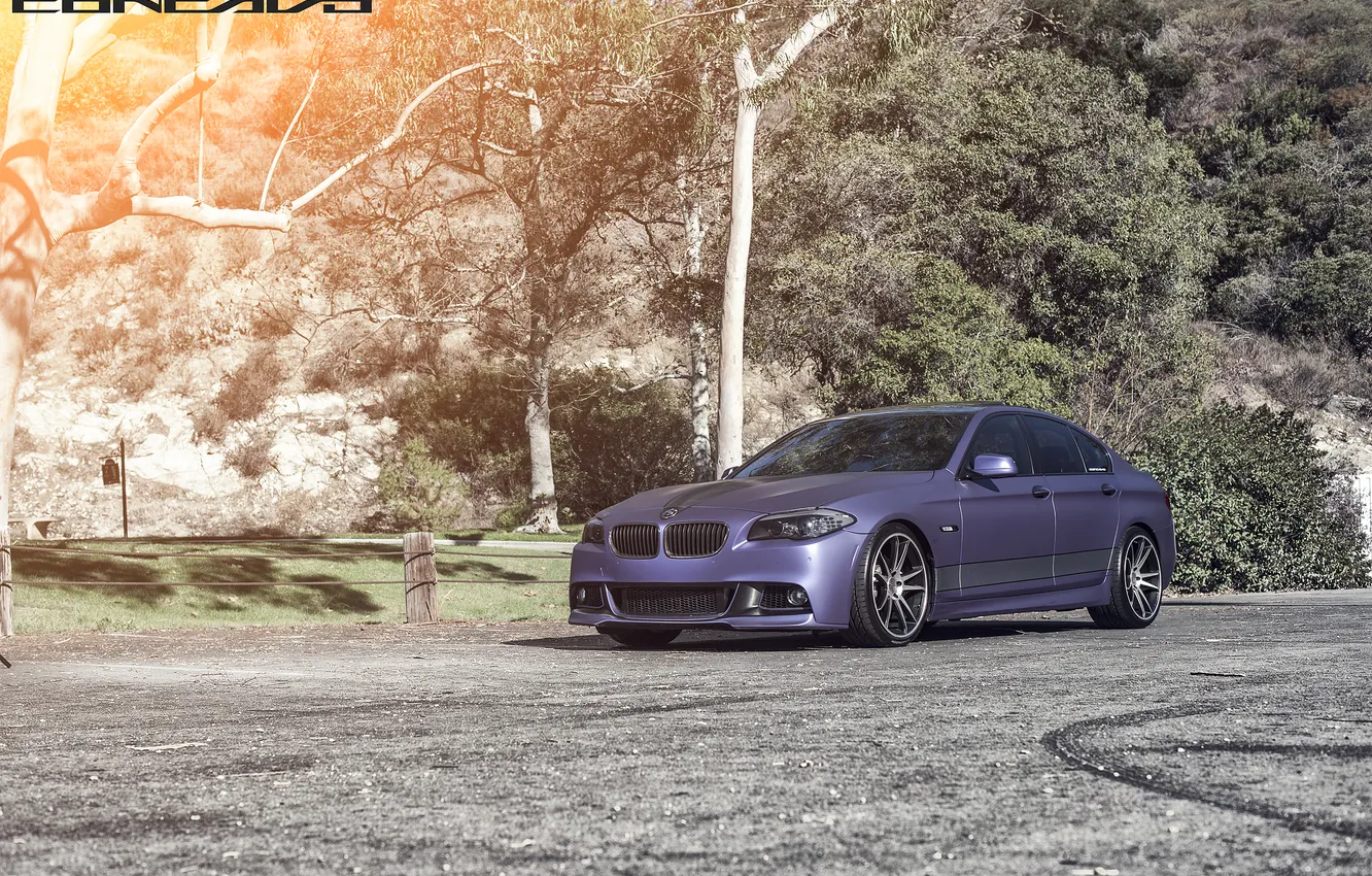 Photo wallpaper BMW, F10, Concave, CW-S5, DBX, Matte Purple