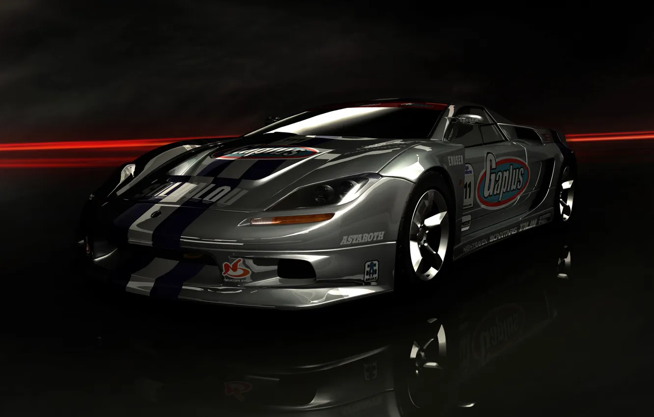 Photo wallpaper machine, surface, reflection, sports, Ridge Racer 6