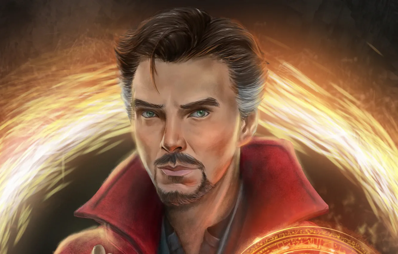Photo wallpaper look, hero, male, Benedict Cumberbatch, The Avengers, Doctor Strange
