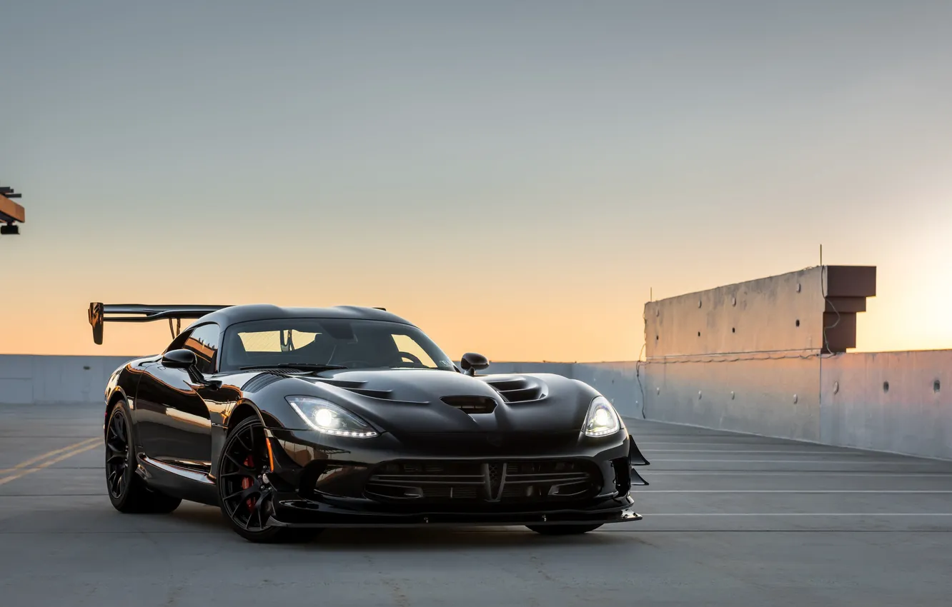 Photo wallpaper Dodge, Viper, Black, ACR