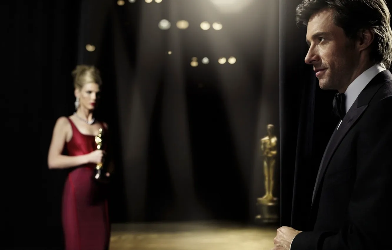 Photo wallpaper girl, movie, scene, costume, male, Hugh Jackman, nomination, Oscar