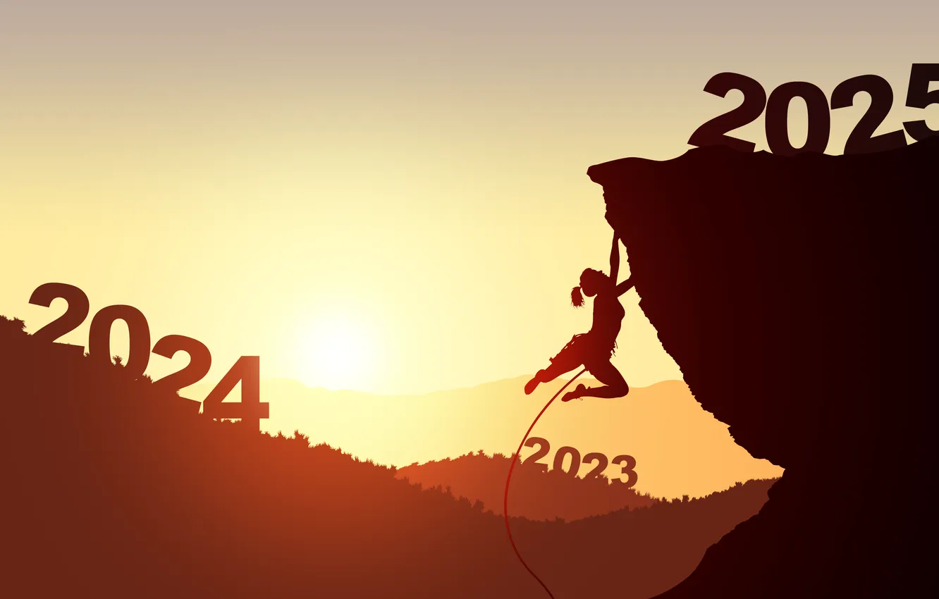 Photo wallpaper happy new year, New Year, 2025 Year