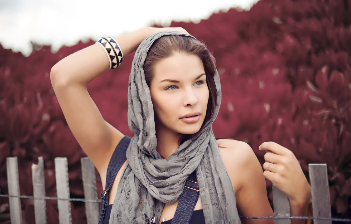 Photo wallpaper girl, face, brunette, photographer, girl, photography, photographer, Brian Storey