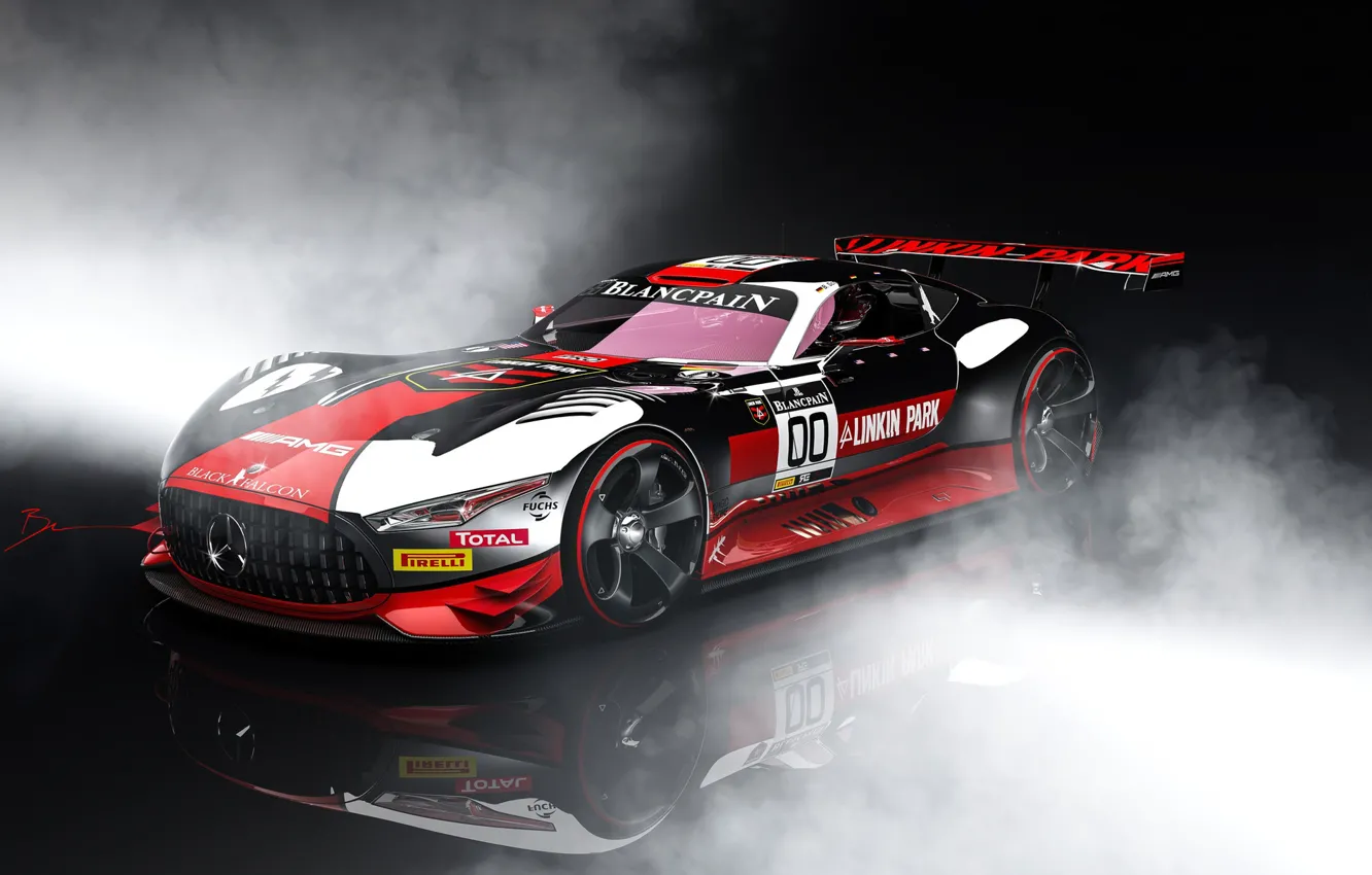 Photo wallpaper machine, auto, rendering, Mercedes-Benz, sports car, Mercedes Benz, AMG, Concept Art