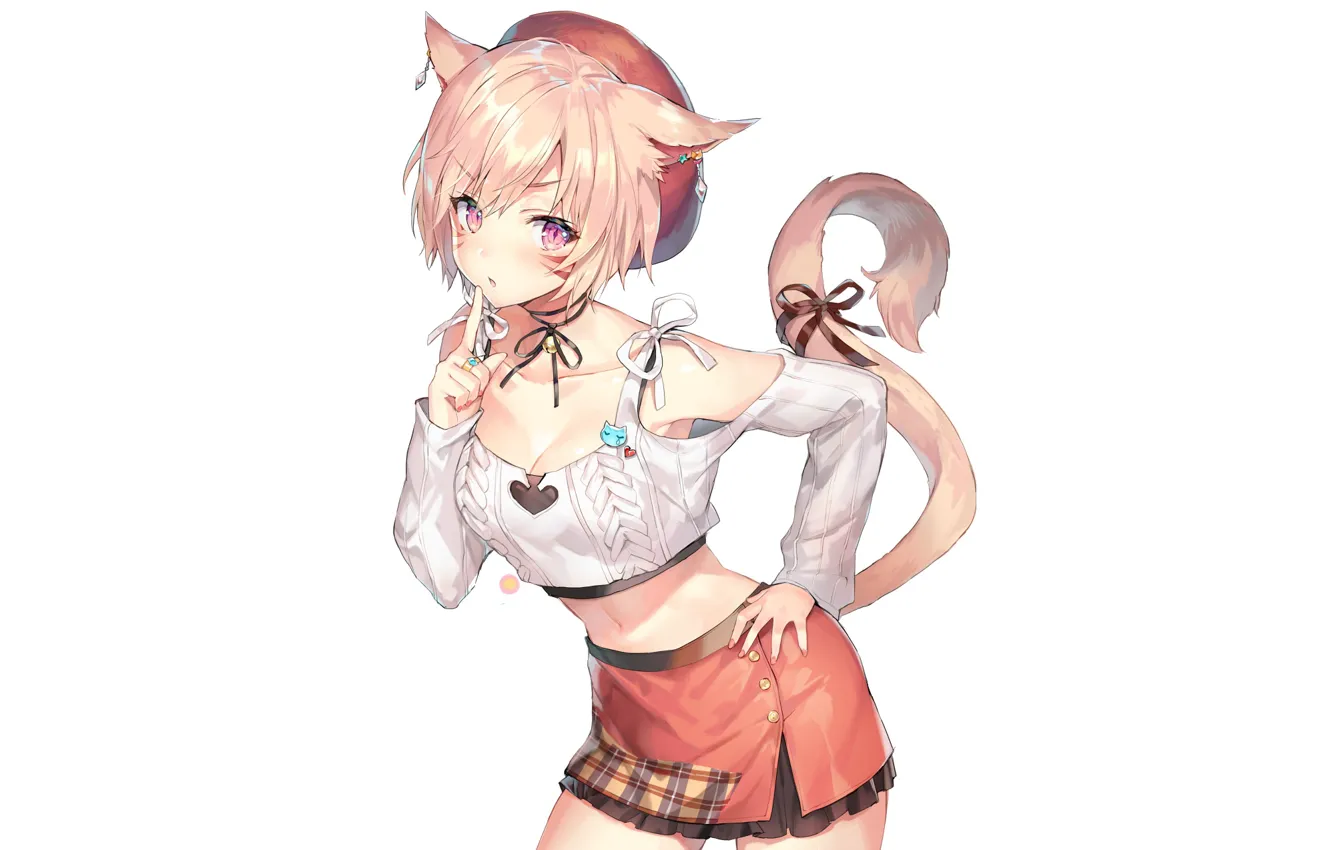 Photo wallpaper girl, style, the game, neko, final fantasy xiv
