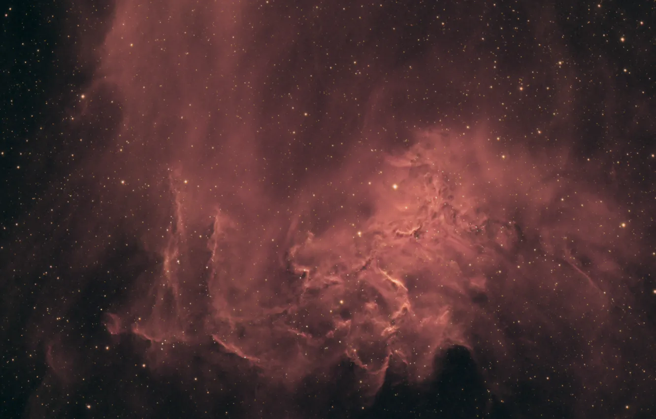Photo wallpaper space, nebula, IC 405, the blazing star