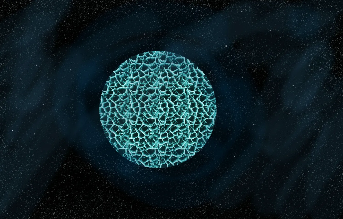 Photo wallpaper space, the explosion, photoshop