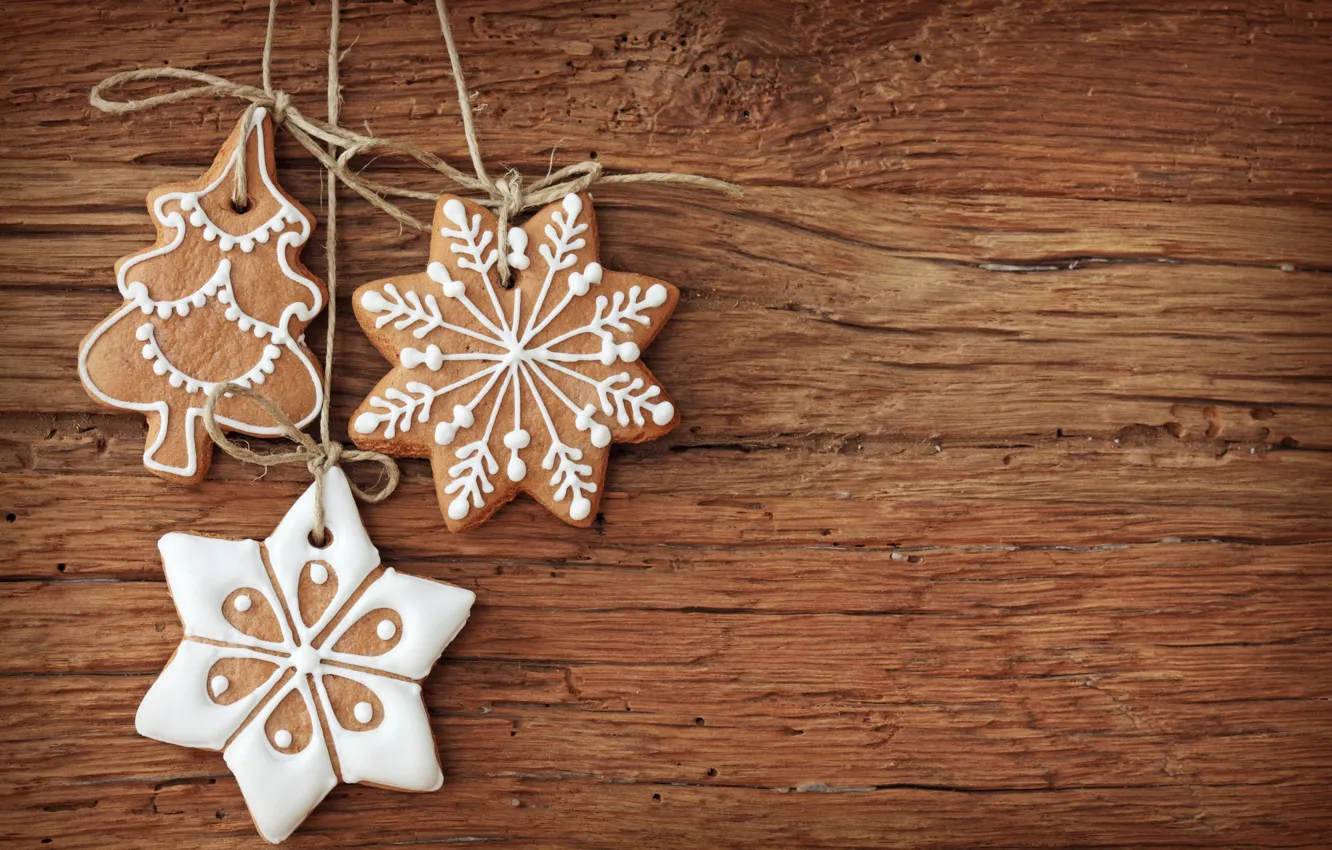Photo wallpaper holiday, new year, cookies, Christmas, Christmas, New Year