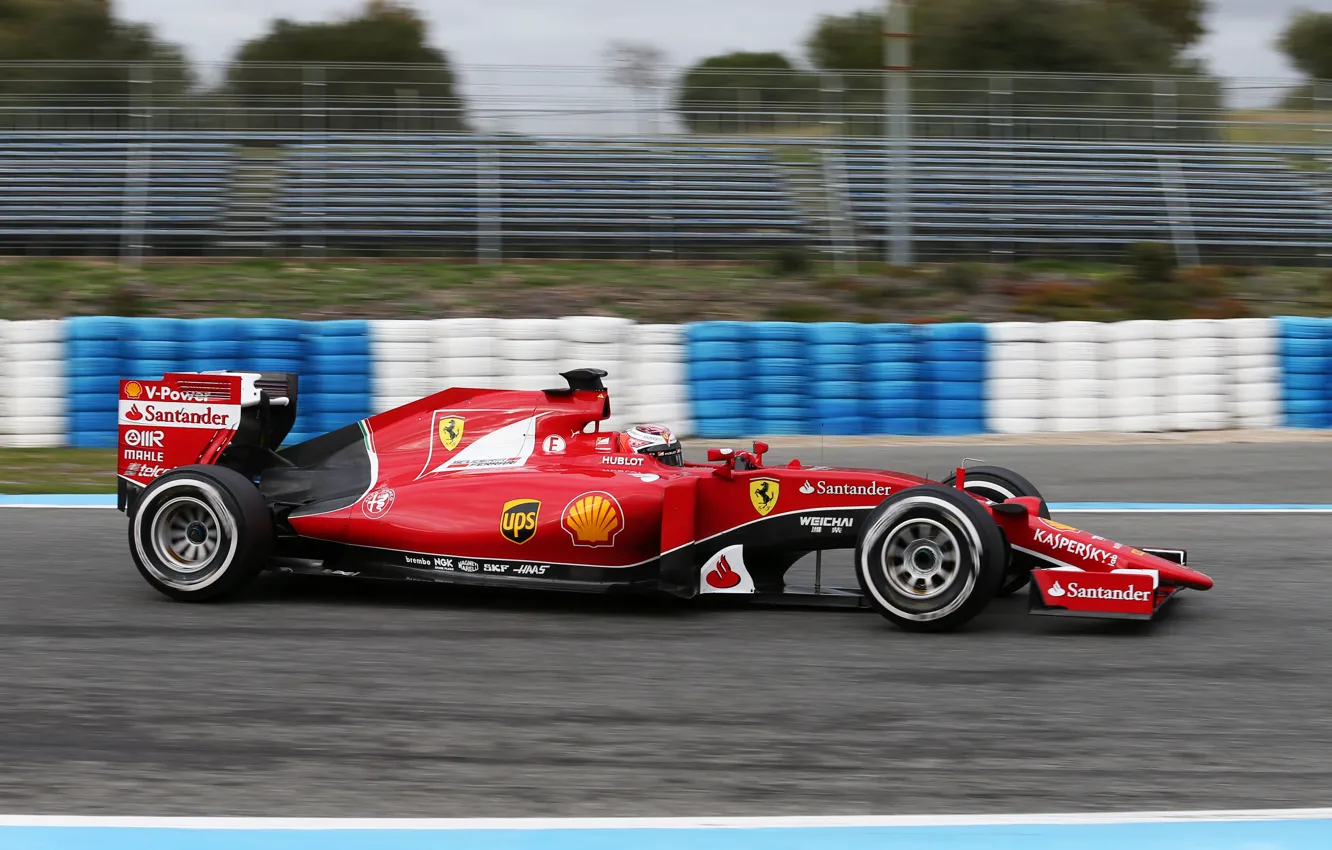 Photo wallpaper formula1, 2015, SF15T, Ferrari, Kimi, Raikkonen also, profile, tests