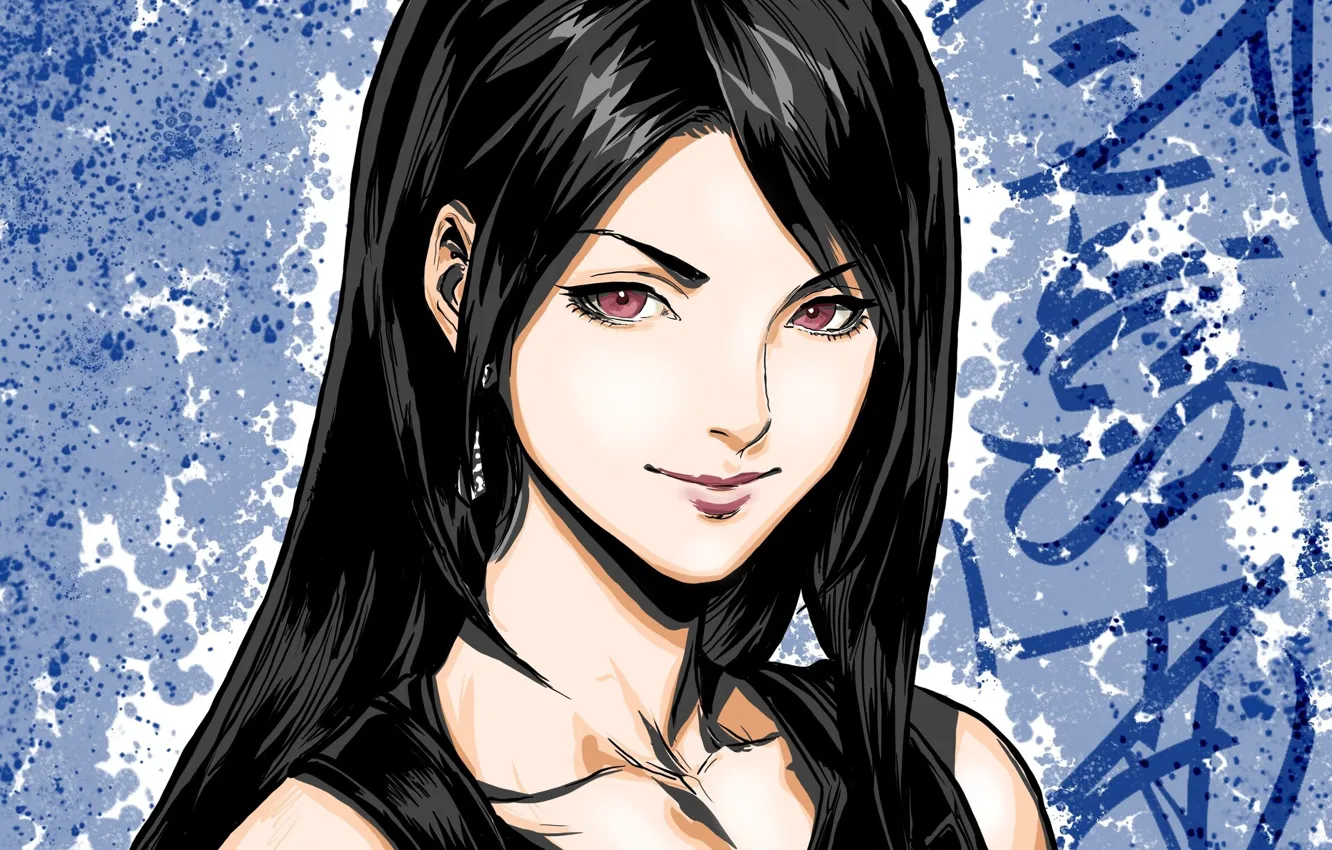Photo wallpaper girl, face, Tifa Lockhart, Final Fantasy VII Remake