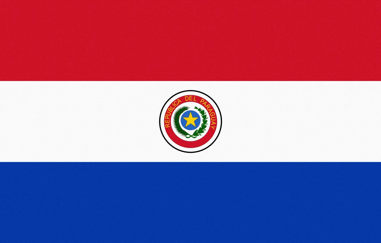 Photo wallpaper flag, Paraguay, Paraguay