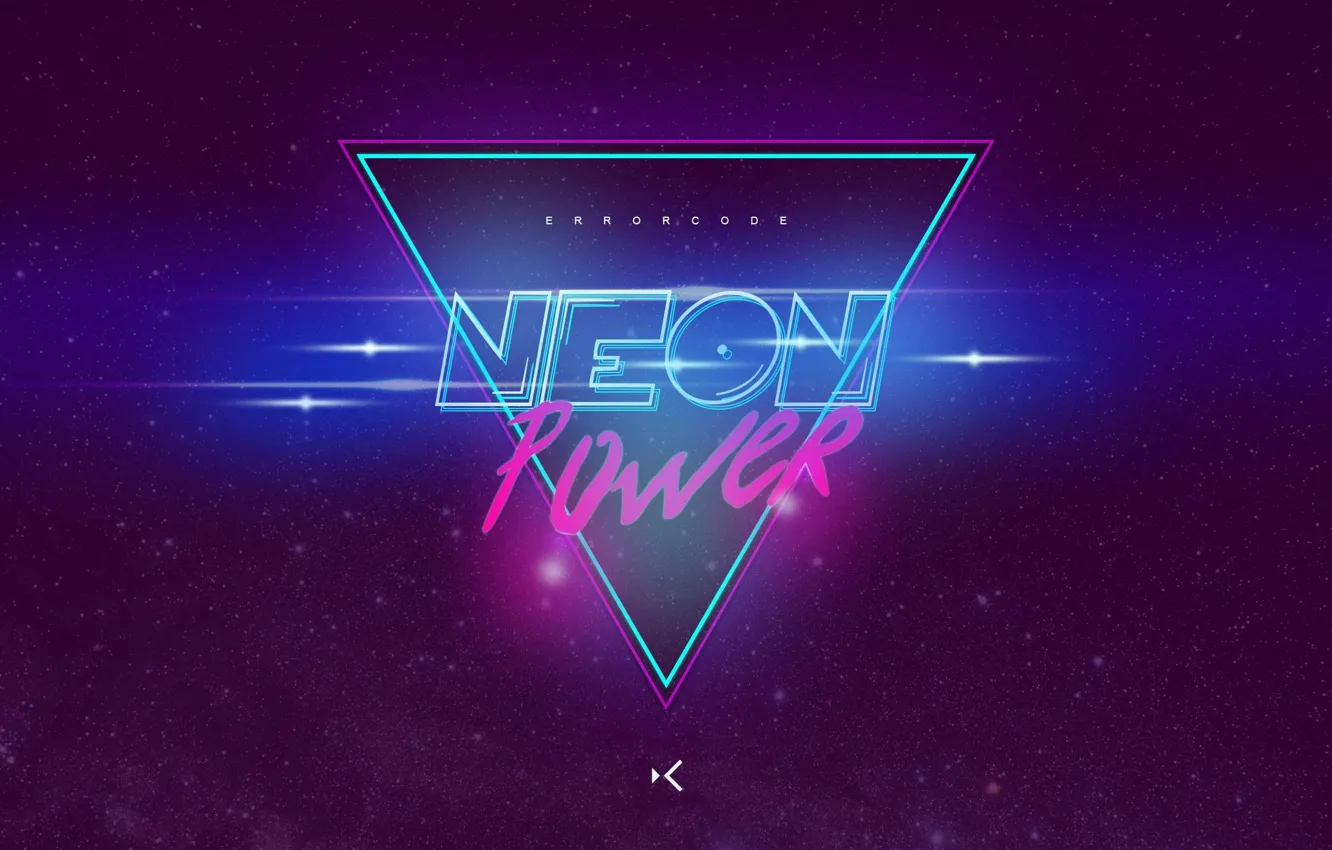 Photo wallpaper Music, Background, Power, Neon, Synth, Retrowave, Synthwave, New Retro Wave