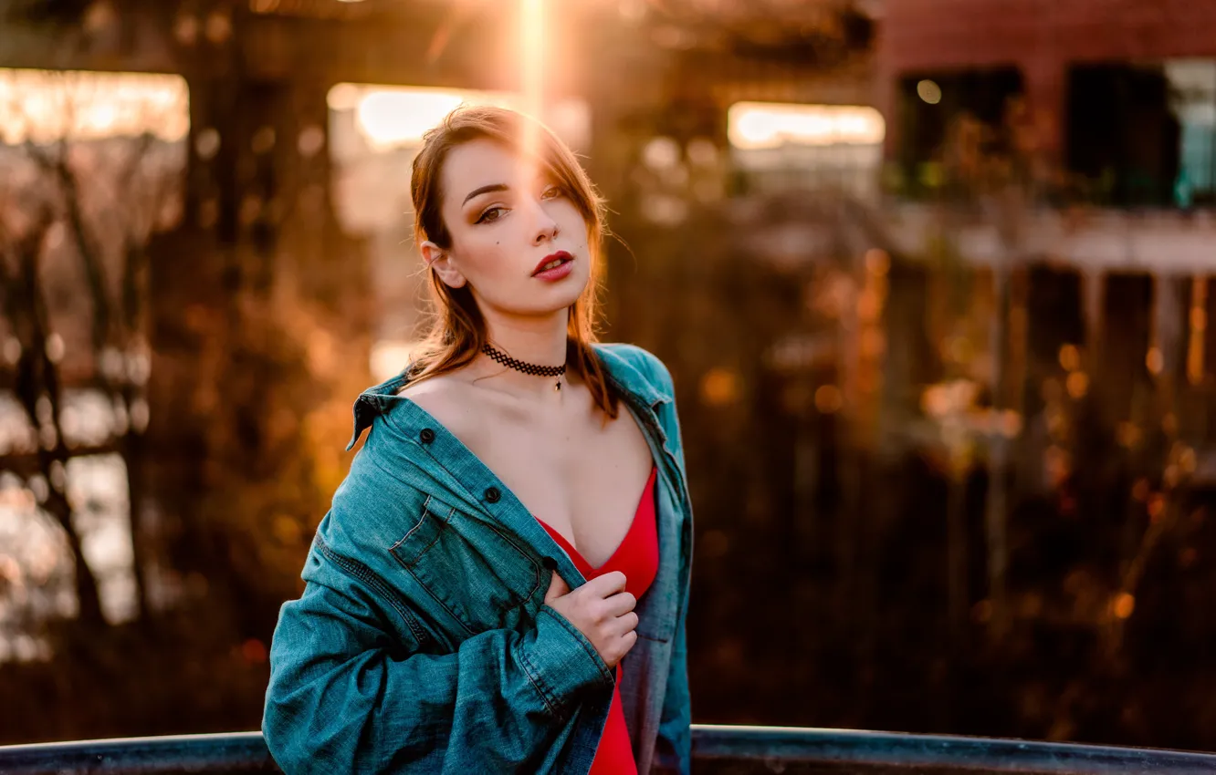 Photo wallpaper look, face, model, shirt