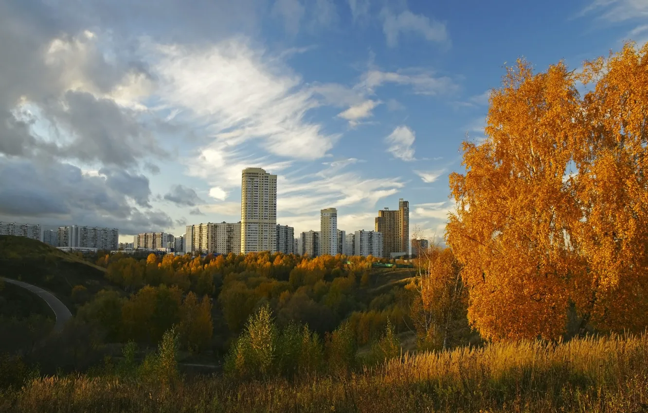 Photo wallpaper Autumn, Moscow, Building, Russia, Fall, Russia, Autumn, Moscow