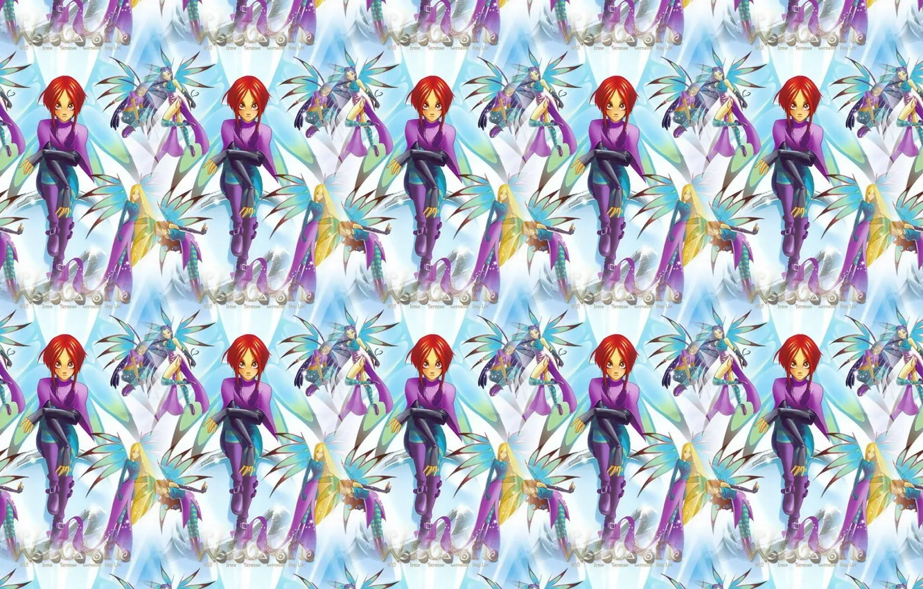 Photo wallpaper texture, art, winx witch