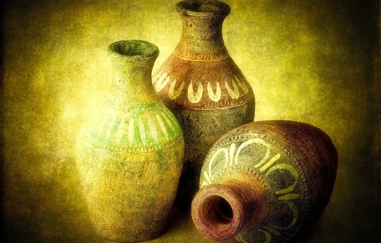 Photo wallpaper antiquity, Antiques, pitchers, clay