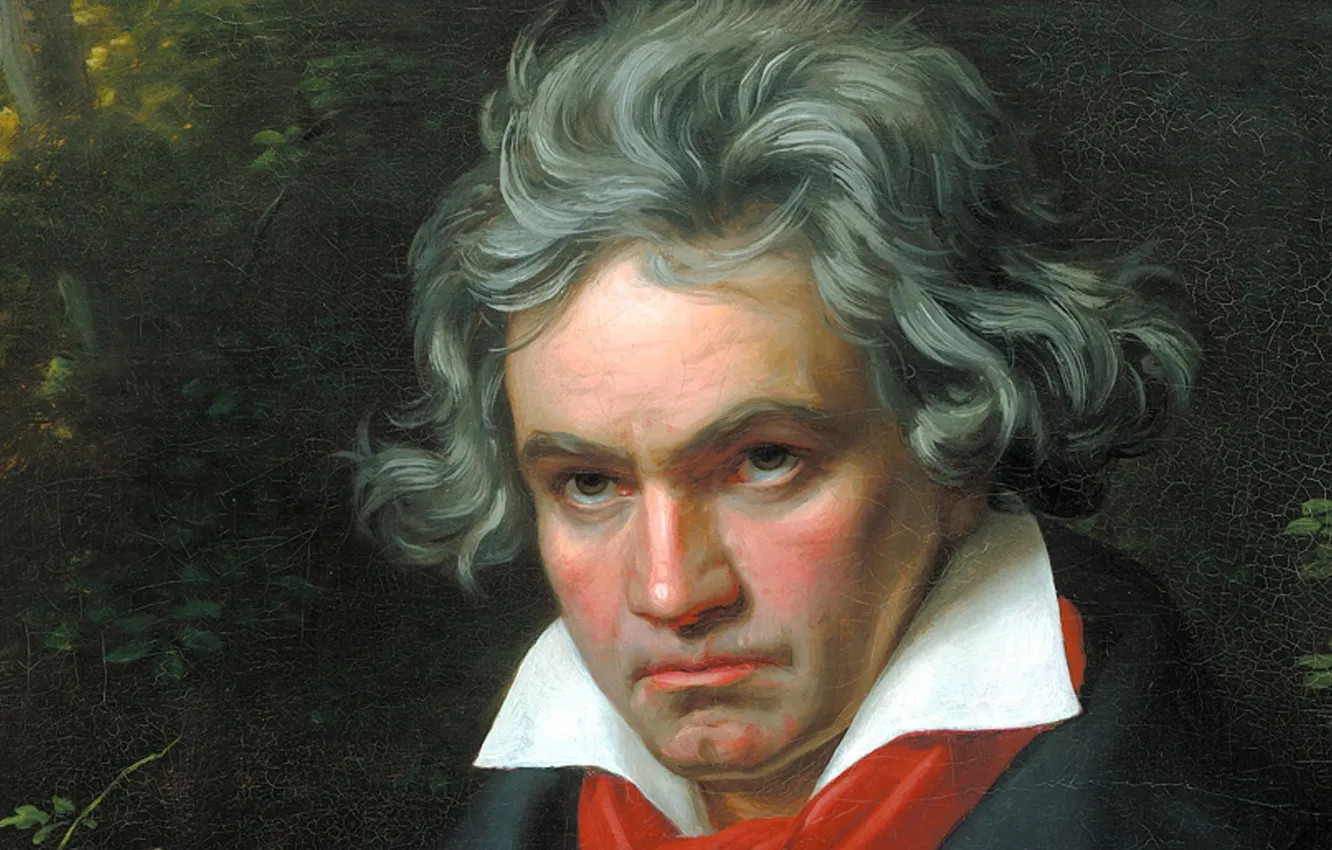 Photo wallpaper portrait, musician, Ludwig Van Beethoven, composer, ludwig van beethoven