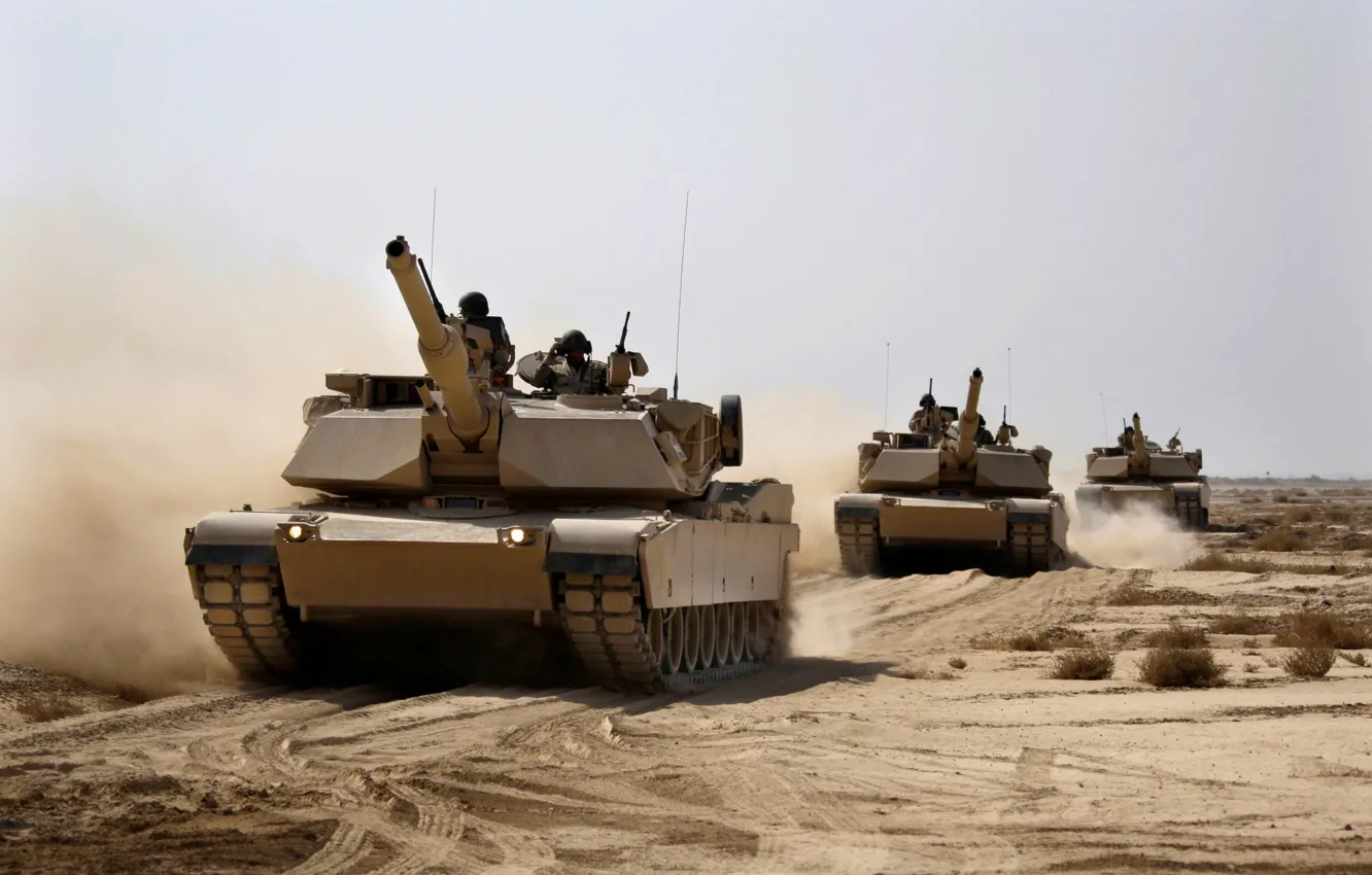 Photo wallpaper tank, USA, armor, military equipment, M1A2 Abrams