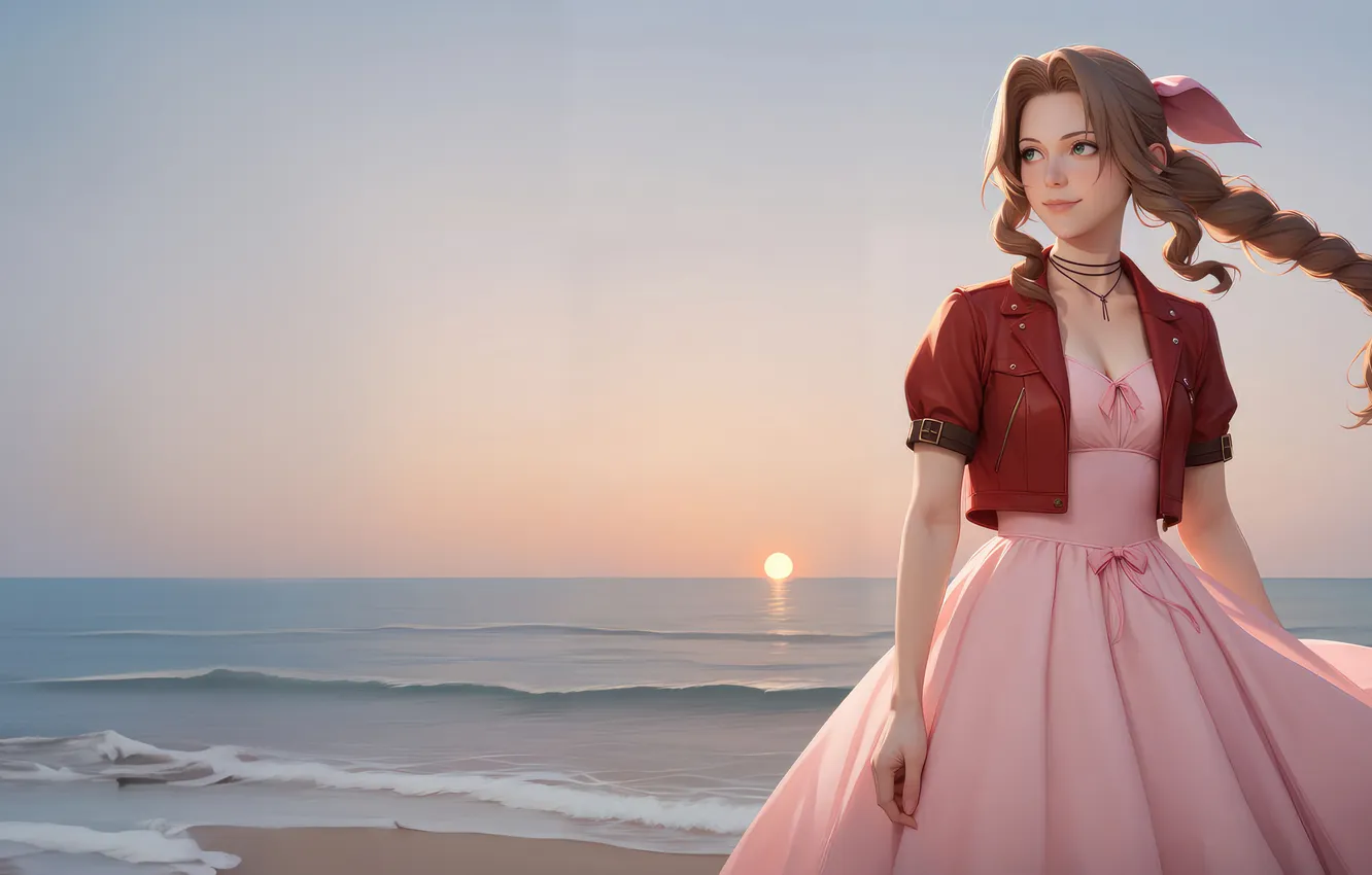 Photo wallpaper beautiful, Aerith, Gainsborough