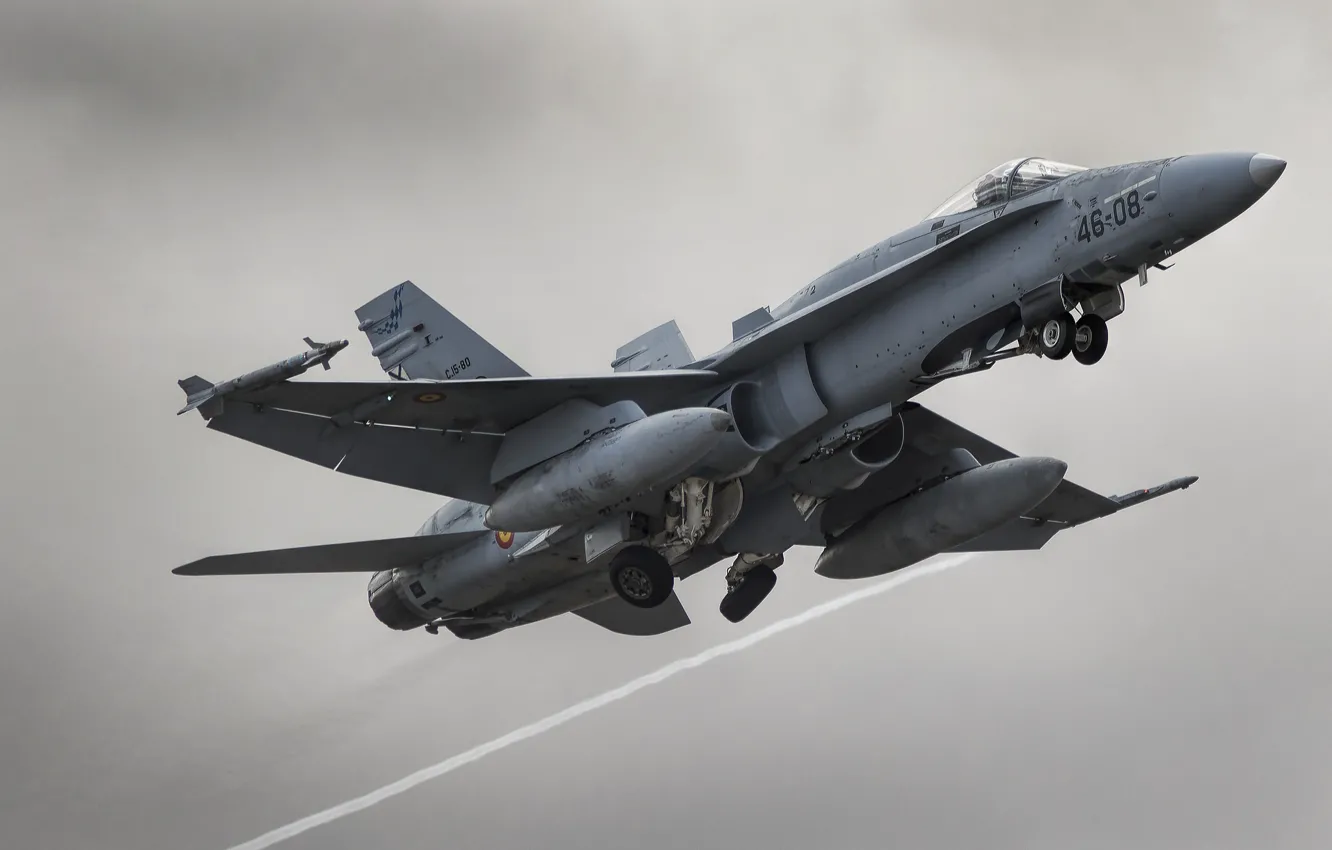 Photo wallpaper fighter, multipurpose, Hornet, FA-18A