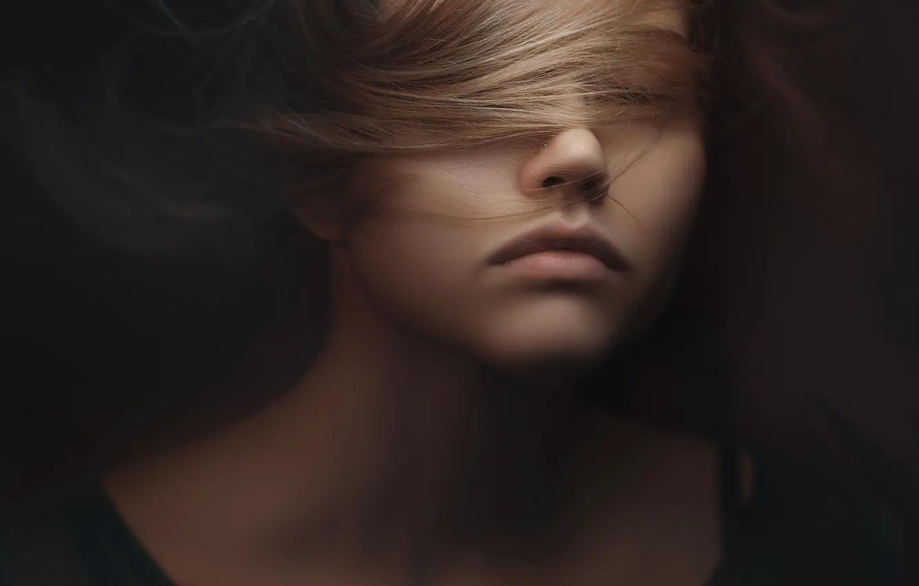 Photo wallpaper love, sponge, stroke, curls, Alexander Drobkov-Light