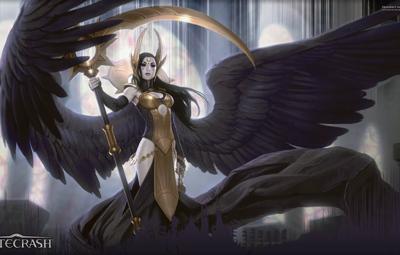 Photo wallpaper weapons, the game, wings, pers, braid, magic. staff, Gatecrash