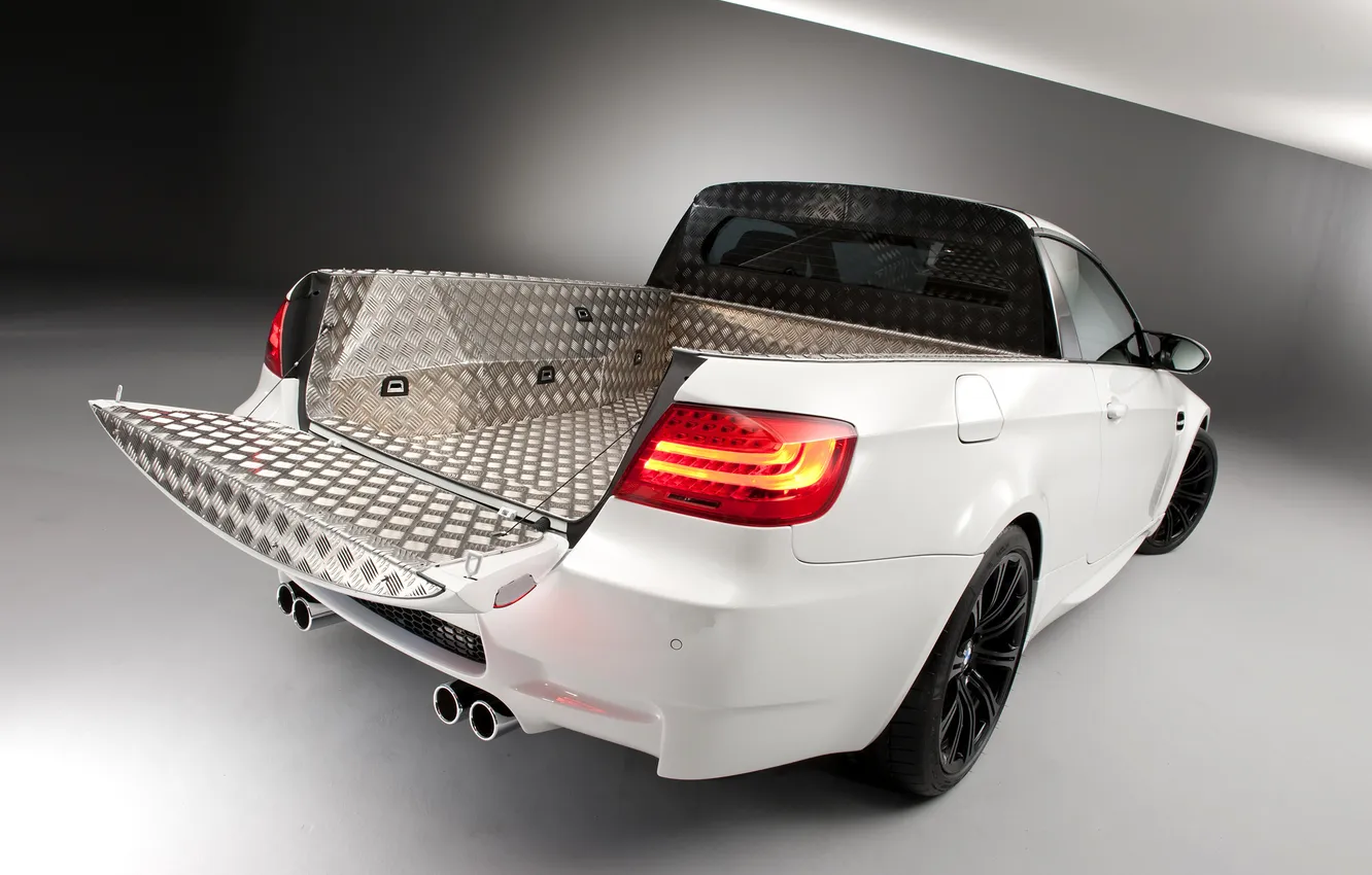 Photo wallpaper auto, BMW, rear view, pickup, pickup, BMW M3 Pickup