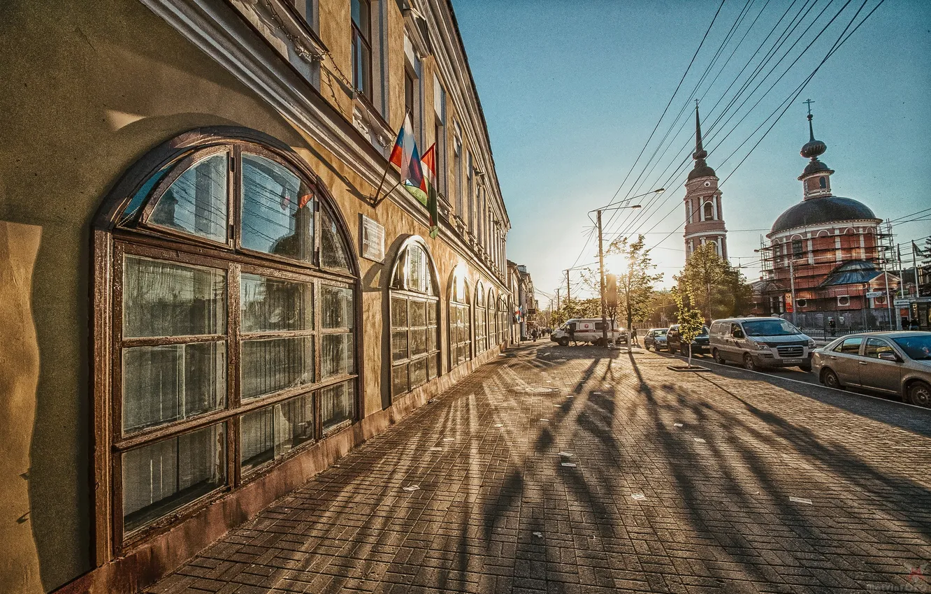 Photo wallpaper the city, street, Kaluga, Kaluga