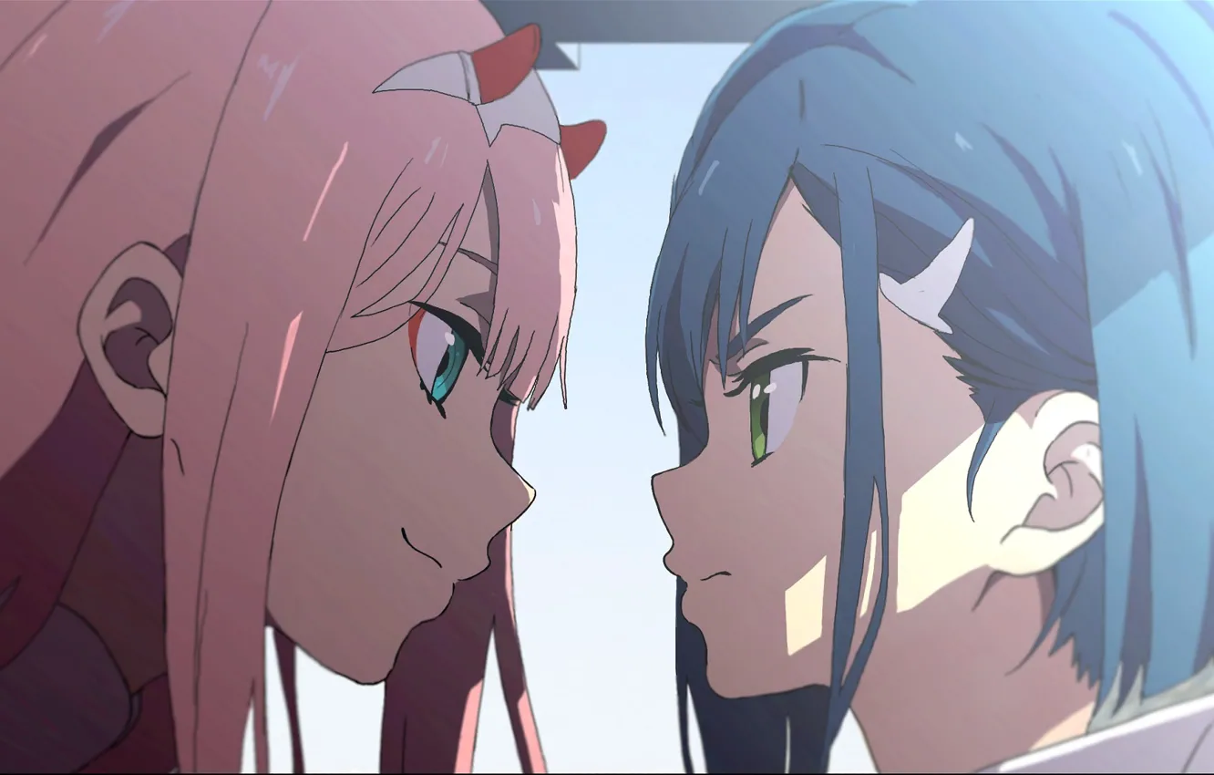 Photo wallpaper girl, background, Ichigo, 002, Darling In The Frankxx, Cute in France