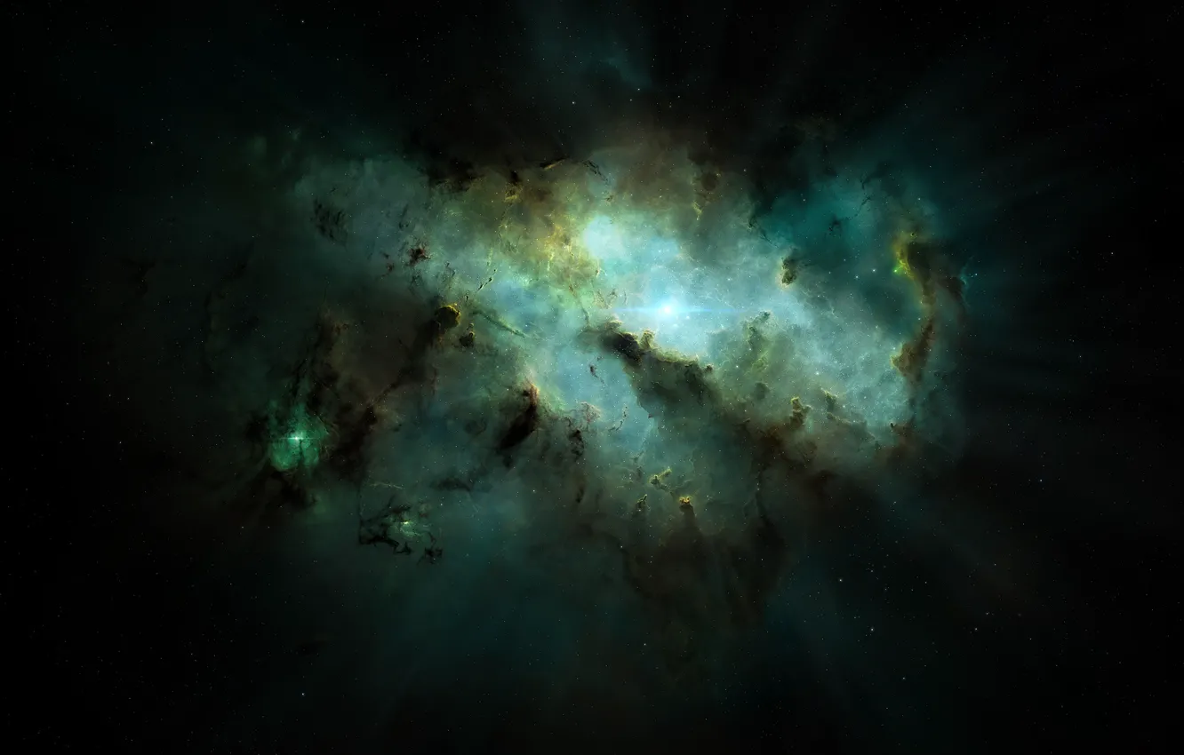 Photo wallpaper space, stars, nebula, fiction, art, space, fantasy, nebula