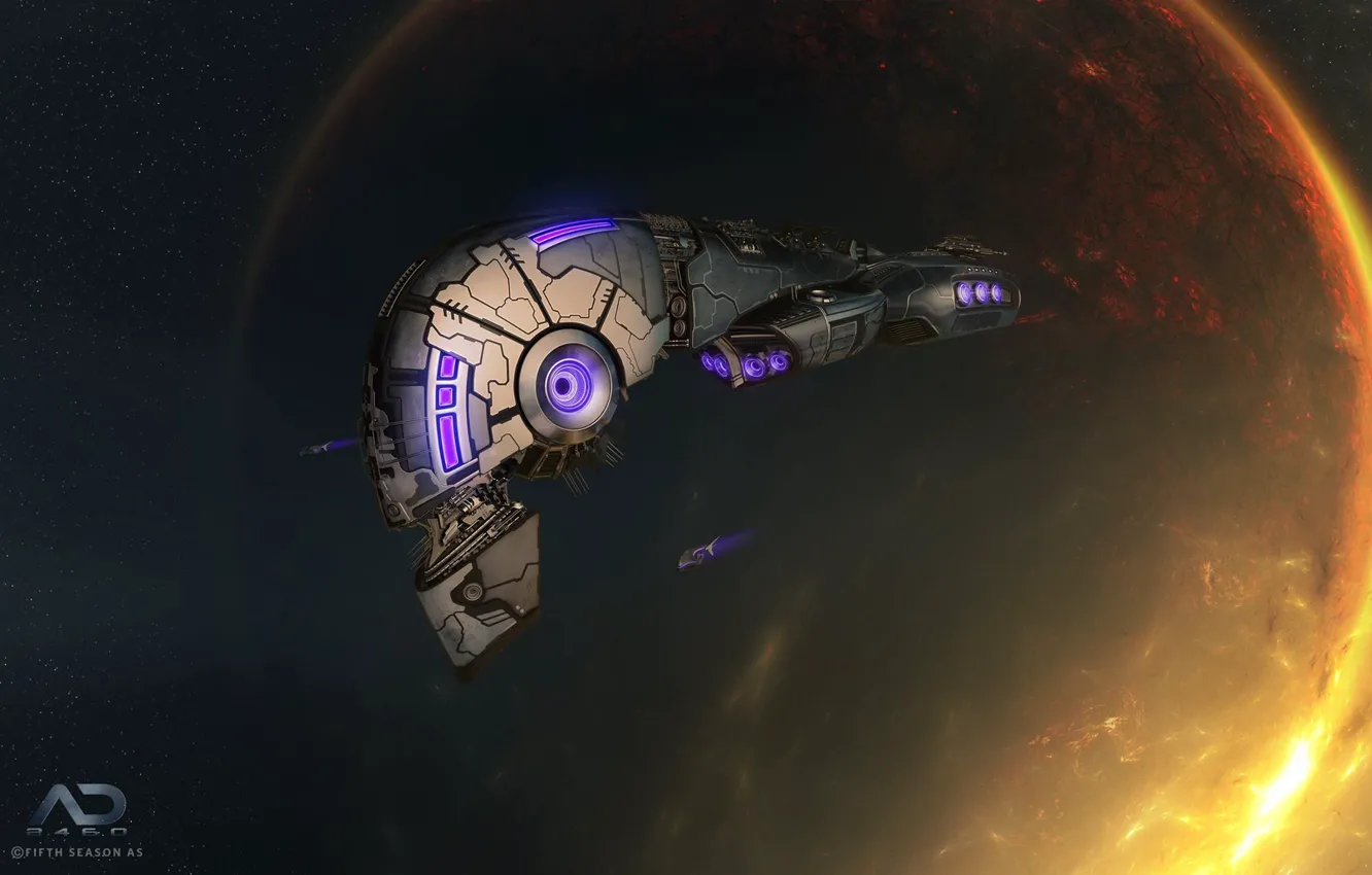 Photo wallpaper space, planet, Online Strategy Game, A.D. 2460, The Prime