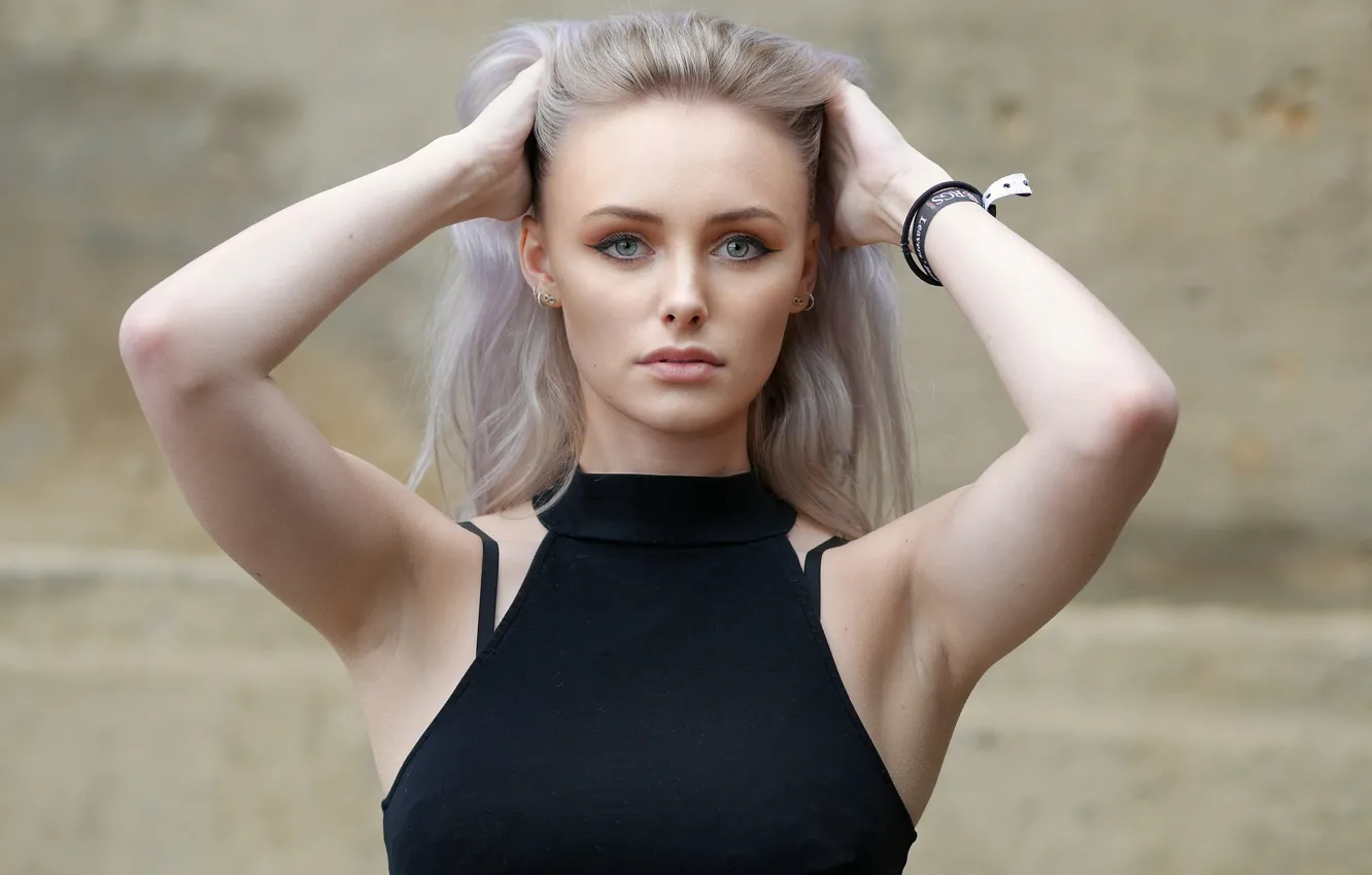 Photo wallpaper girl, portrait, hyde park, Abbie