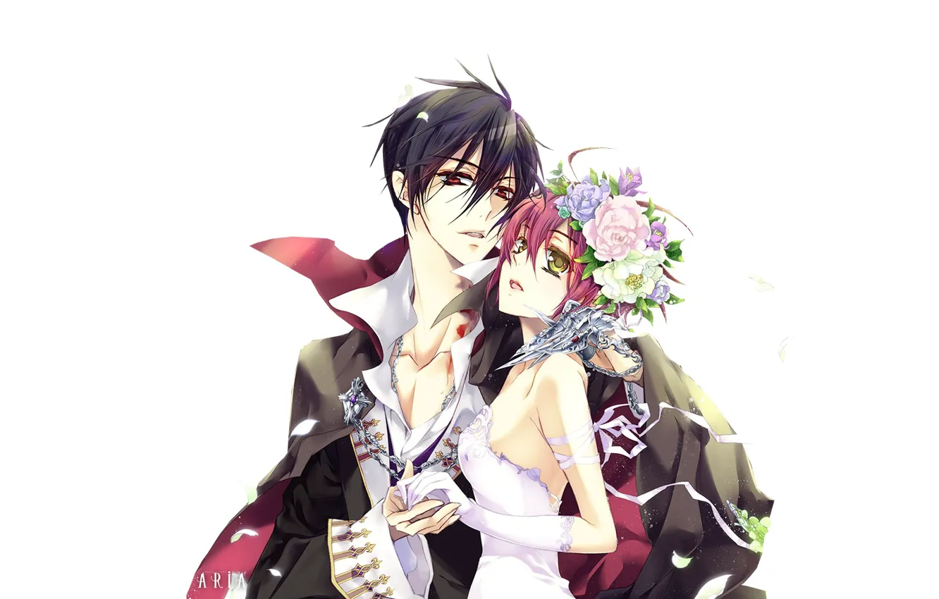 Photo wallpaper girl, romance, pair, guy, aki kirito, by yaelrukia