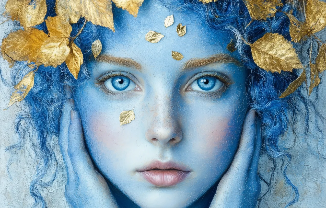 Photo wallpaper girl, girl, imitation painting, AI art, neural network