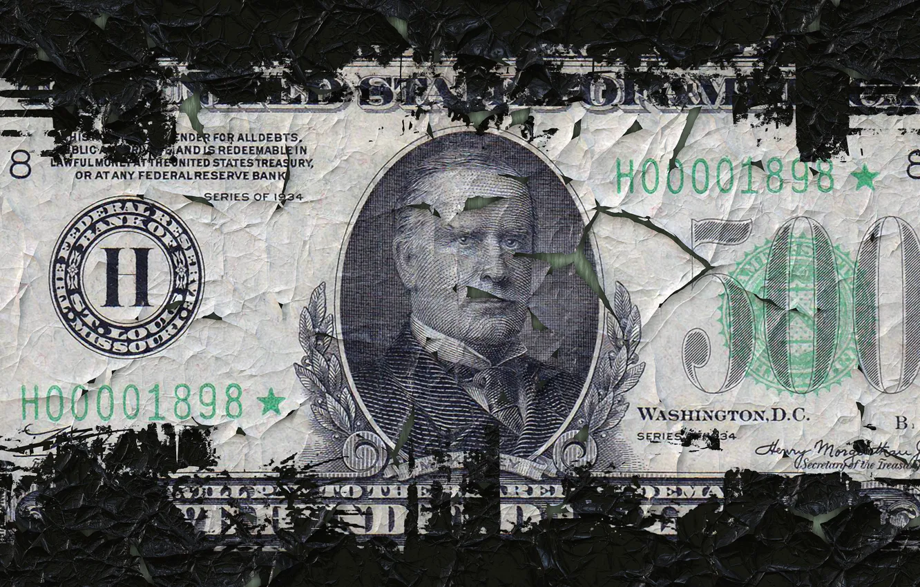 Photo wallpaper Dirt, USA, America, Money, Wealth, Dollar, Dollar, Currency