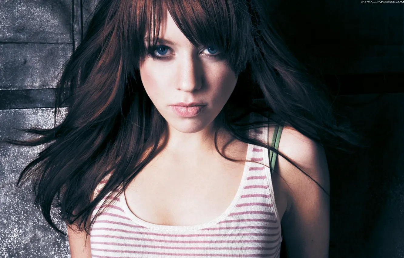 Photo wallpaper eyes, look, blue, lips, mouth, face, alexz johnson, passionate