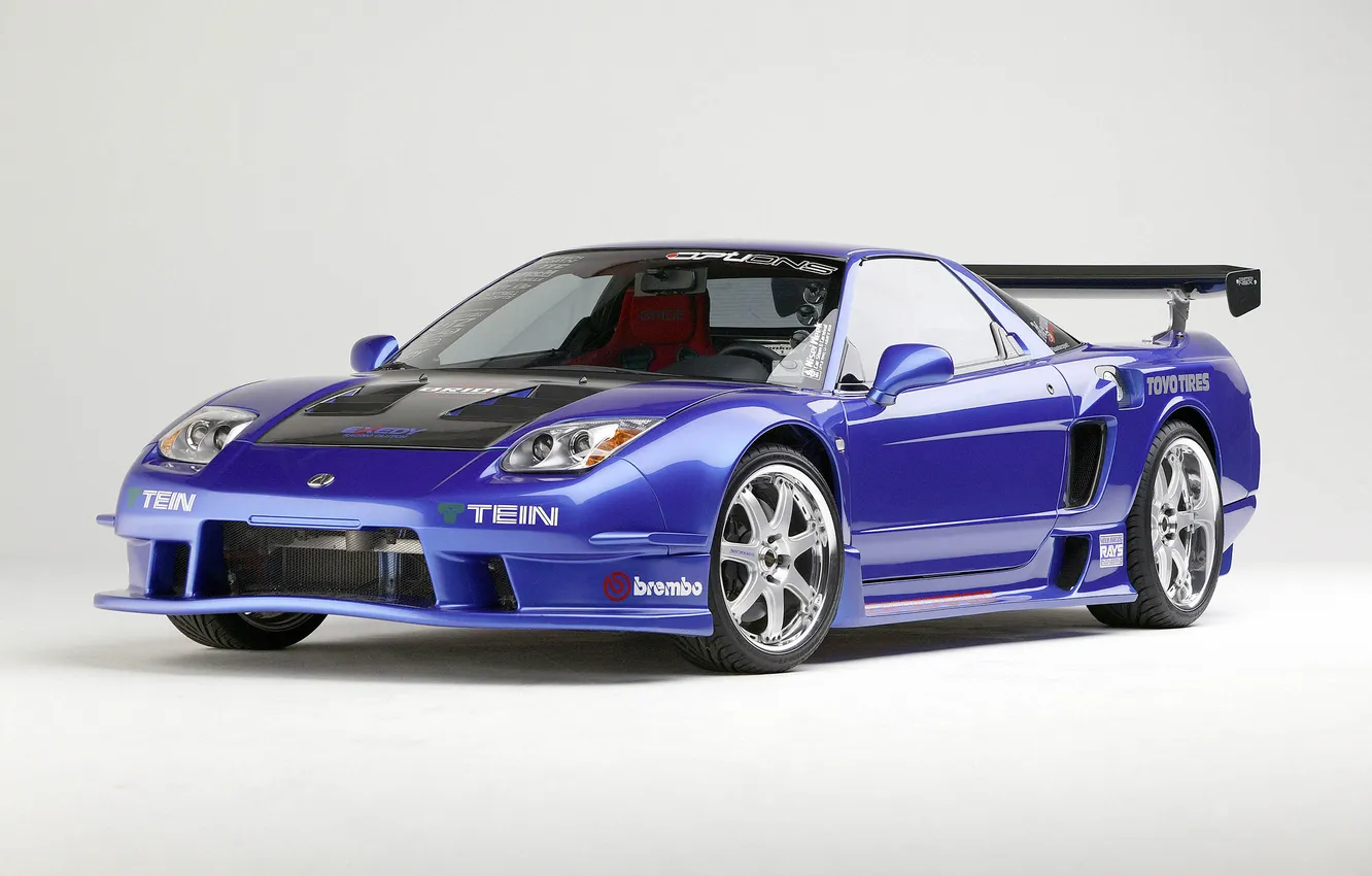 Photo wallpaper company, blue, stickers, the front part, tein, Acura, NSX, label