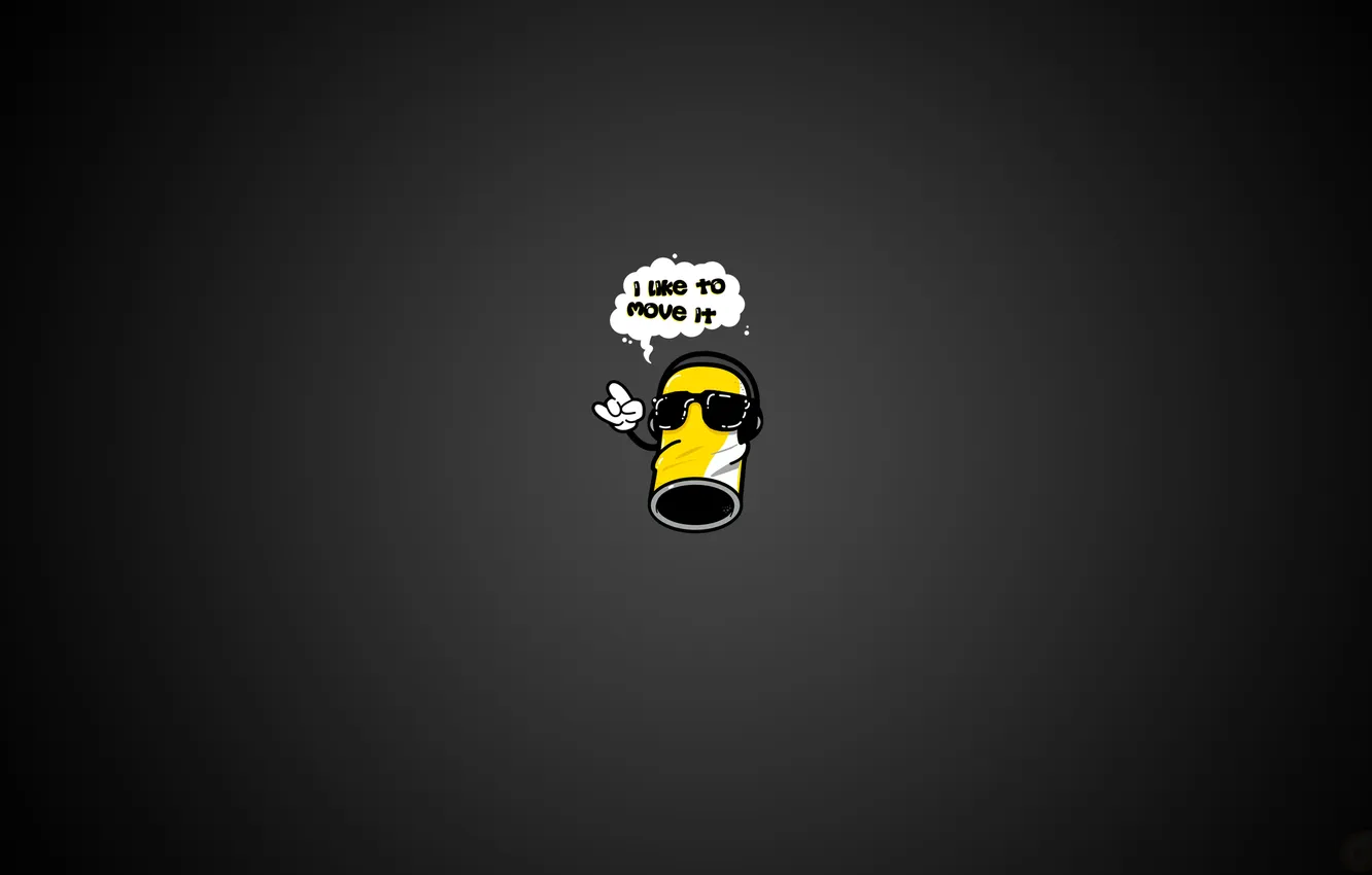 Photo wallpaper music, background, dark, minimalism, headphones, glasses, jars, gesture