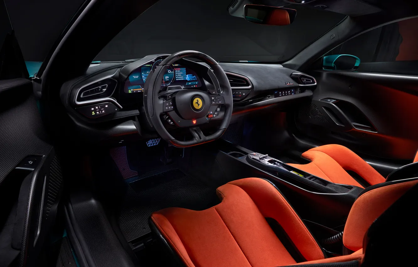 Photo wallpaper Ferrari, interior, Speciale, 296
